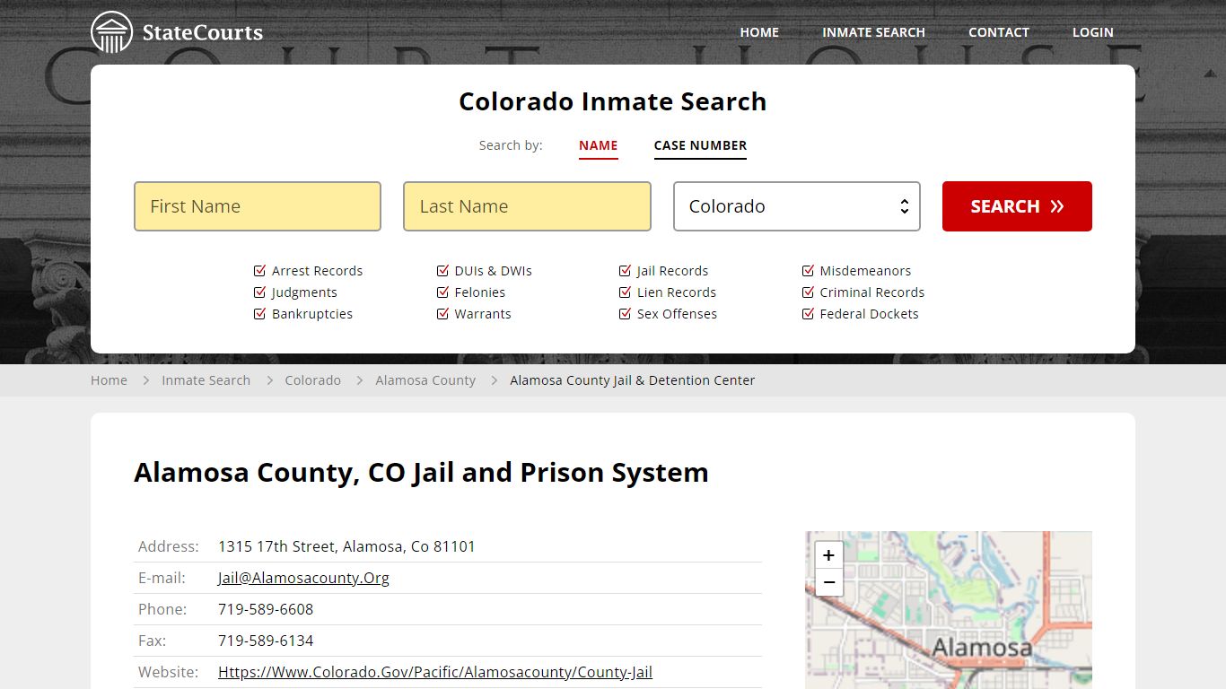 Alamosa County Jail & Detention Center Inmate Records Search, Colorado ...